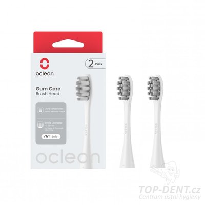 Oclean náhradní hlavice Gum Care Extra Soft, 2 ks, (bílé)