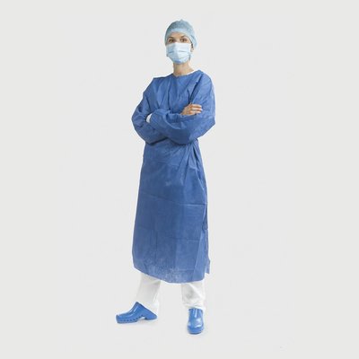 Fartuch jałowy L Euronda Expo z mikrofibry SMS j.niebieski 1szt.