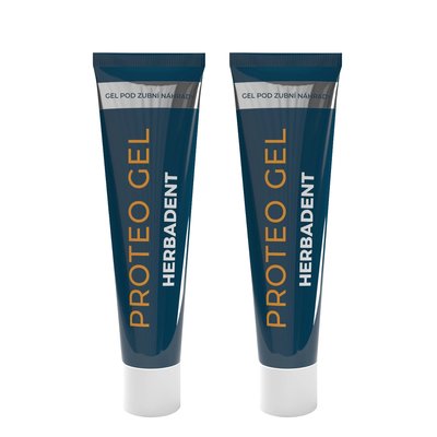 Herbadent Proteo gel pod zubní náhradu 2×40 g