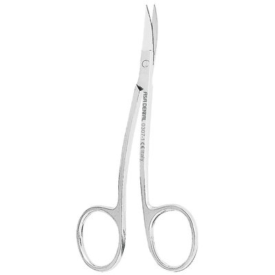 Nůžky zahnuté LA GRANGE, Pilkový okraj 10,5 cm 0307-1 ASA DENTAL - 1 ks