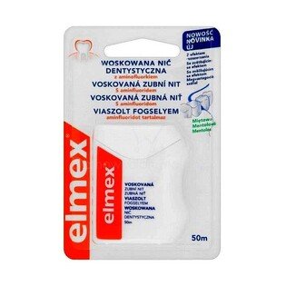 ELMEX nić dentystyczna woskowana 50m 8714789900100