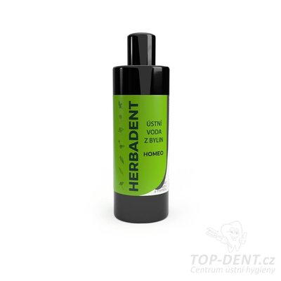 Herbadent HOMEO Bylinná ústní voda bez fluoru a mentolu, 400 ml