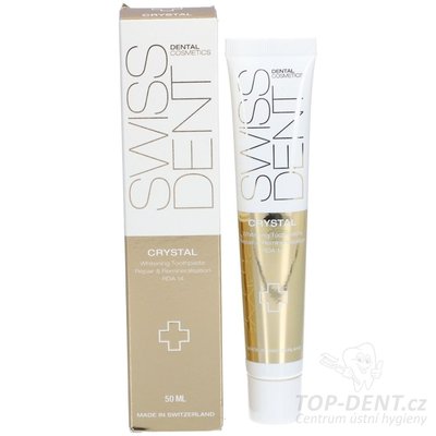 SwissDent CRYSTAL bělící zubní pasta, 50ml
