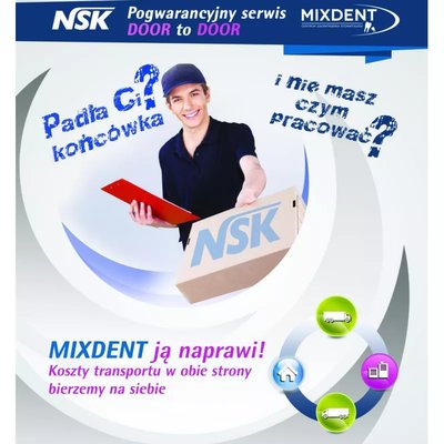 Serwis NSK - wkłady. Pogwarancyjny serwis Door to Door