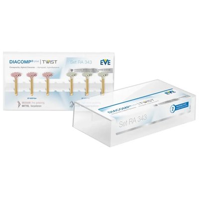 EVE Ernst Vetter DIACOMP PLUS TWIST Set (3 x 6180 Rosa 3 x 6280 Grau) RA 6ks