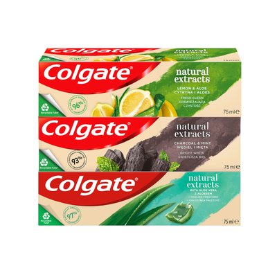 Colgate Natural Extract Mix zubní pasta 3×75 ml