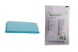 Serwety sterylne 45x75cm Barrier 2-warstwowe foliowane (zielone morskie) Op-Towel