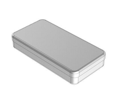 Box aluminium 18x9x3cm, šedý