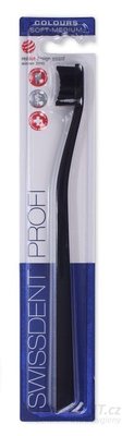 Swissdent Profi zubní kartáček COLOURS černo-černý (soft-medium)