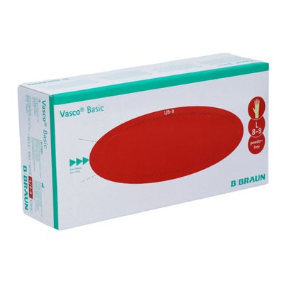 B. BRAUN Vasco® Basic Latexové Rukavice bez Pudru L 100ks