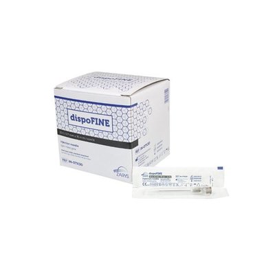Jednorázové injekční jehly 0,7x30, 22G černá, 100ks ZARYS