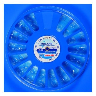 Korunky transparentné molárové dolné