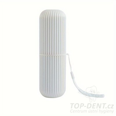 Cestovní pouzdro na zubní kartáček a pastu (bílé), 1 ks