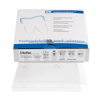 FOLIE Erkoflex 2,0 / 125x125 mm, transparentní, 50 ks