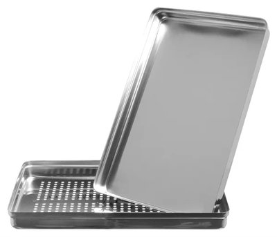 ORBIS Norm tácek nerezový, dno děrované, 284 x 183 x 17 mm