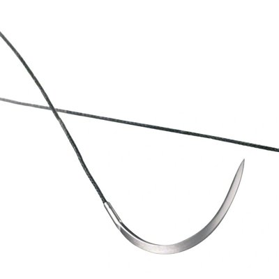 Šicí materiál Silkam černý 7/0 (0,5) 45 cm, 2XDSMP7(M), 36 ks