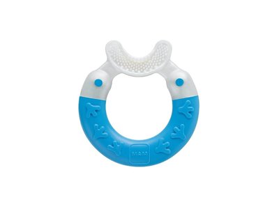 MAM Bite & brush 3+m kousátko modré 1 ks