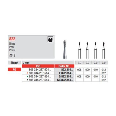Diamant FG 822.010G (5ks/bal)
