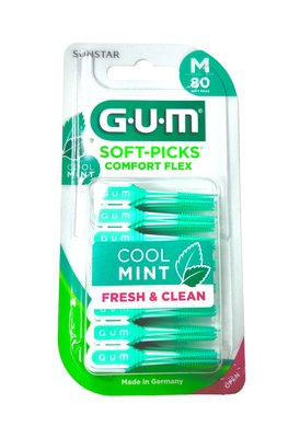 GUM Soft Picks Comfort Flex Mint Medium mezizubní kartáček 80 ks