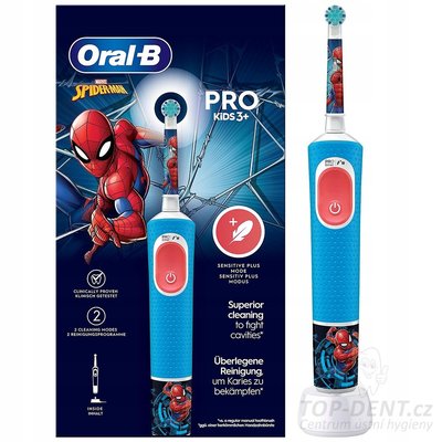 Oral-B Vitality Kids PRO elektrický zubní kartáček SPIDERMAN