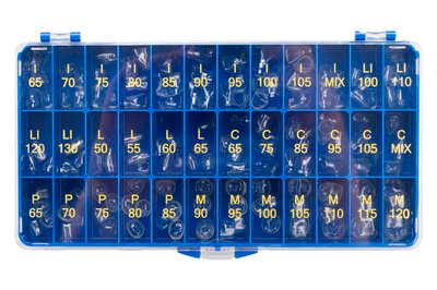 Korony poliestrowe Zestaw Mix 144 szt.