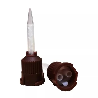 Końcówki mieszające 1:1 brązowe typ Build-It krótkie zwężane 50szt DR.9810.04