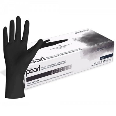 Unigloves Rukavice Nitril Black Pearl /L/ 100 ks černé
