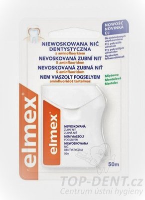 Elmex nevoskovaná zubní nit, 50m
