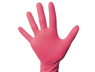 Rukavice NITRIL 100ks červená vel. S