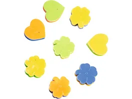 Zahnbehälter - Packung 72 Stück 3 cm, sortiert (weiß, blau, rosa)