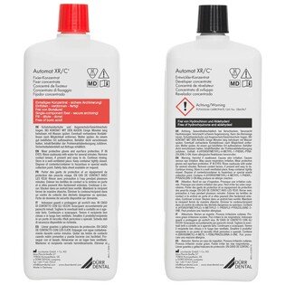 DURR XR24/XR25 2+2 2 x utrwalacz/fixer/czerwony, 2 x wywoływacz/developer/czarny