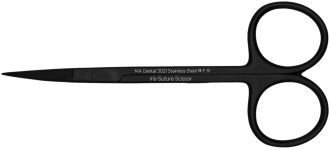 Nůžky IRIS 11,5cm zahnuté černé titanové