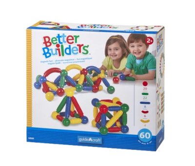 Better Barnds Builders Magnetická stavebnice, 60 ks