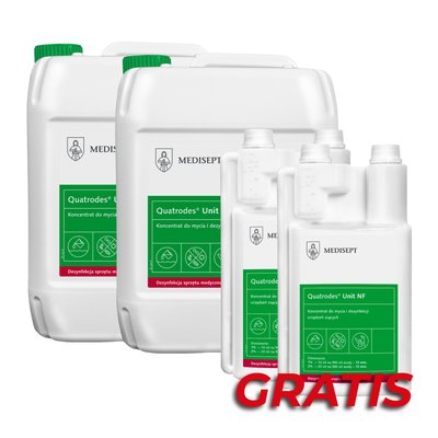 Quatrodes Unit NF 5 l x 2 szt. + Quatrodes Unit 1 l x 2 szt. GRATIS