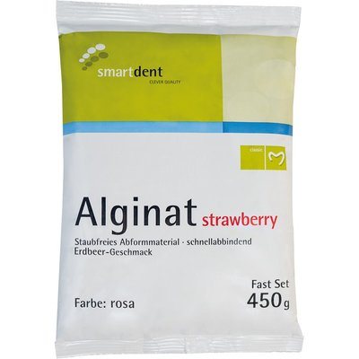smartdent Alginat Strawberry Rychle Tuhnoucí 450g 1ks