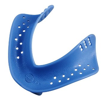 HS-otiskovací lžíce jednorázová, plastová, perforovaná, pro bezzubou čelist dolní, velikost M, typ 6, 25ks