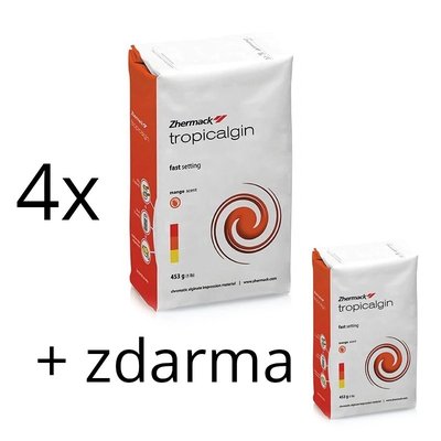 4x Tropicalgin Fast Set, 453 g + 1x Tropicalgin Fast Set, 453 g zdarma