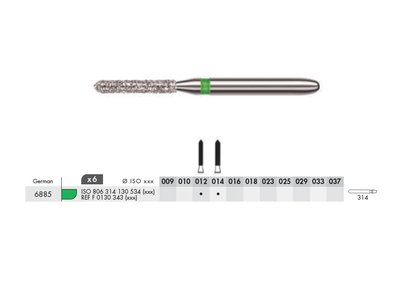 Diamant - dlouhé torpédo FG C 012/014 (6ks)