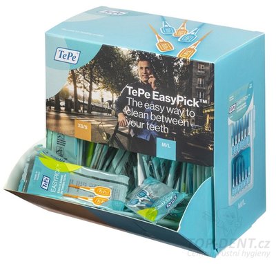 TEPE EasyPick dentální párátka XS/S a M/L (mix) BOX, 200ks