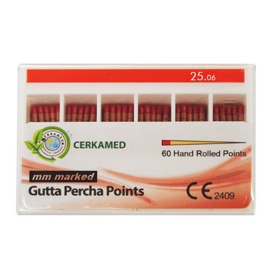 Guttaperčové čepy konicita .04/.06 / Cerkamed - 30.06