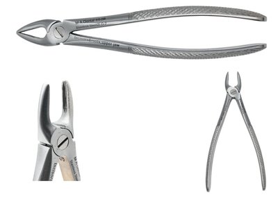 Kleště řezákové/kořenové, horní