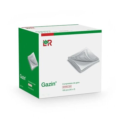 Kompresy z gázy Gazin sterilní 17/12vr. 10 x 10 cm, 10 x 10 ks