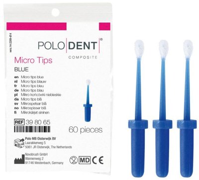 POLODENT micro Tips modré
