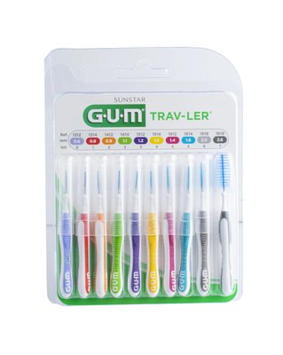 GUM Trav-Ler mezizubní kartáčky Mix 9 ks