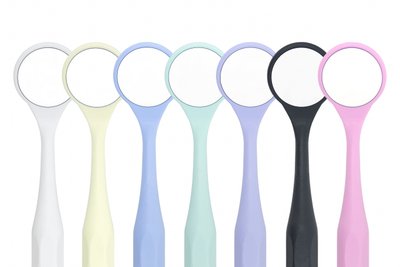 Křištálové zrcátka Relax FS Ultra, vel. 5, Ø24 mm, plochá 10ks - barva: Růžová