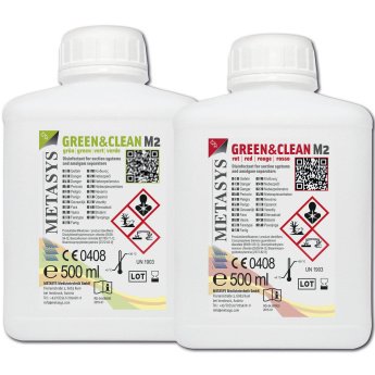 GREEN&CLEAN M2, Dezinfekce odsávacího zařízení 1x500ml červený
