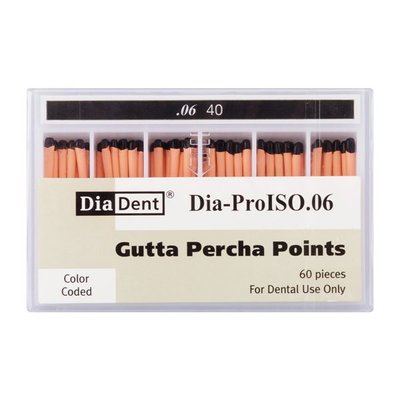 Gutap.čepy DiaDent 040 kalibrované, kón. 6%