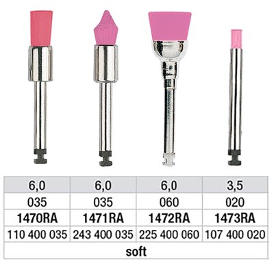 Edenta leštící kartáčky Prophylaxis Brush - Velký kalich