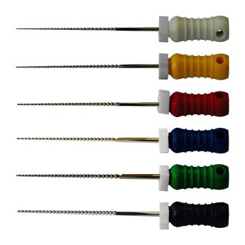 HS-Endoflex K-Feilen ISO 20/21 mm žlutý ruční 6 ks