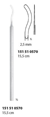 Lopatka na cement oboustranná; 5 mm; 18,0 cm